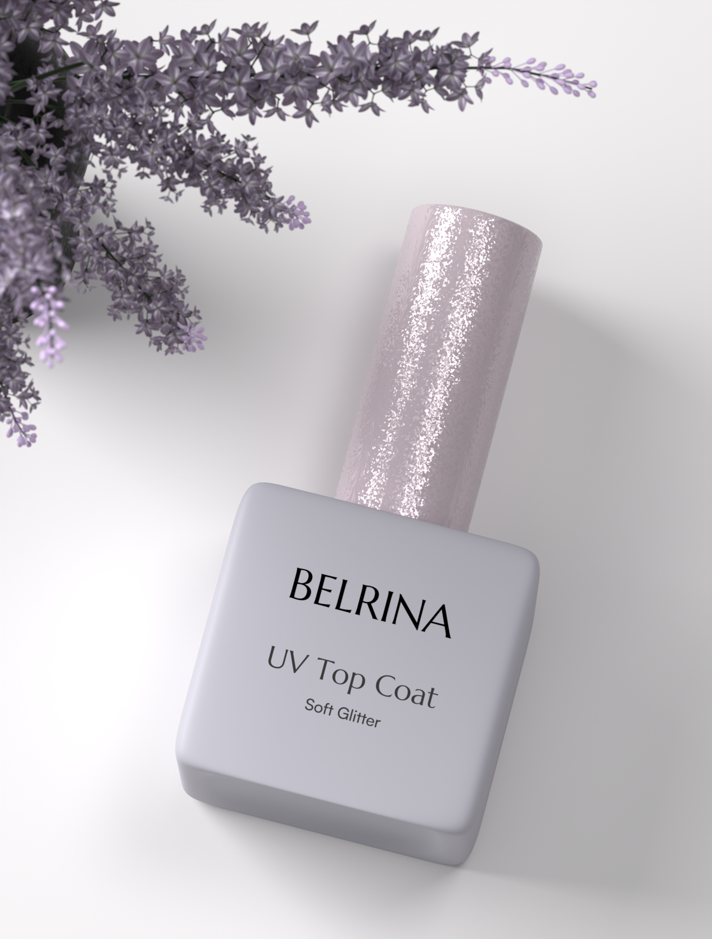 Uv-topplack Med Mjukt Glitter
